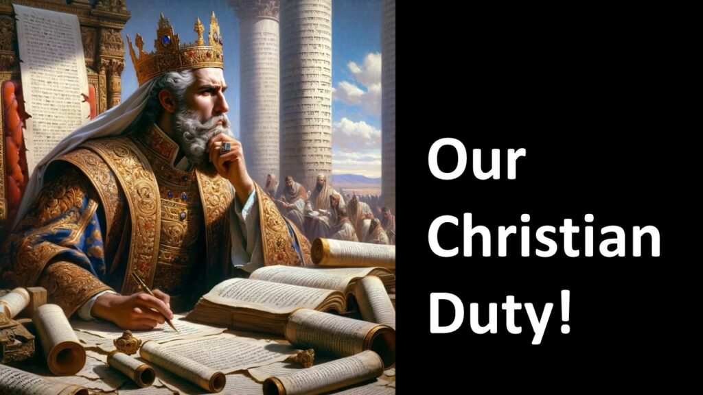 Our Christian Duty